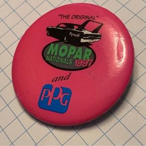 Vintage 90s 1997 Mopar Nationals Car Show Collectible Pin